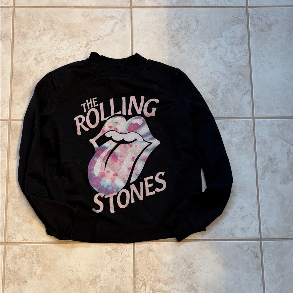 Black Rolling Stones Graphic Sweatshirt